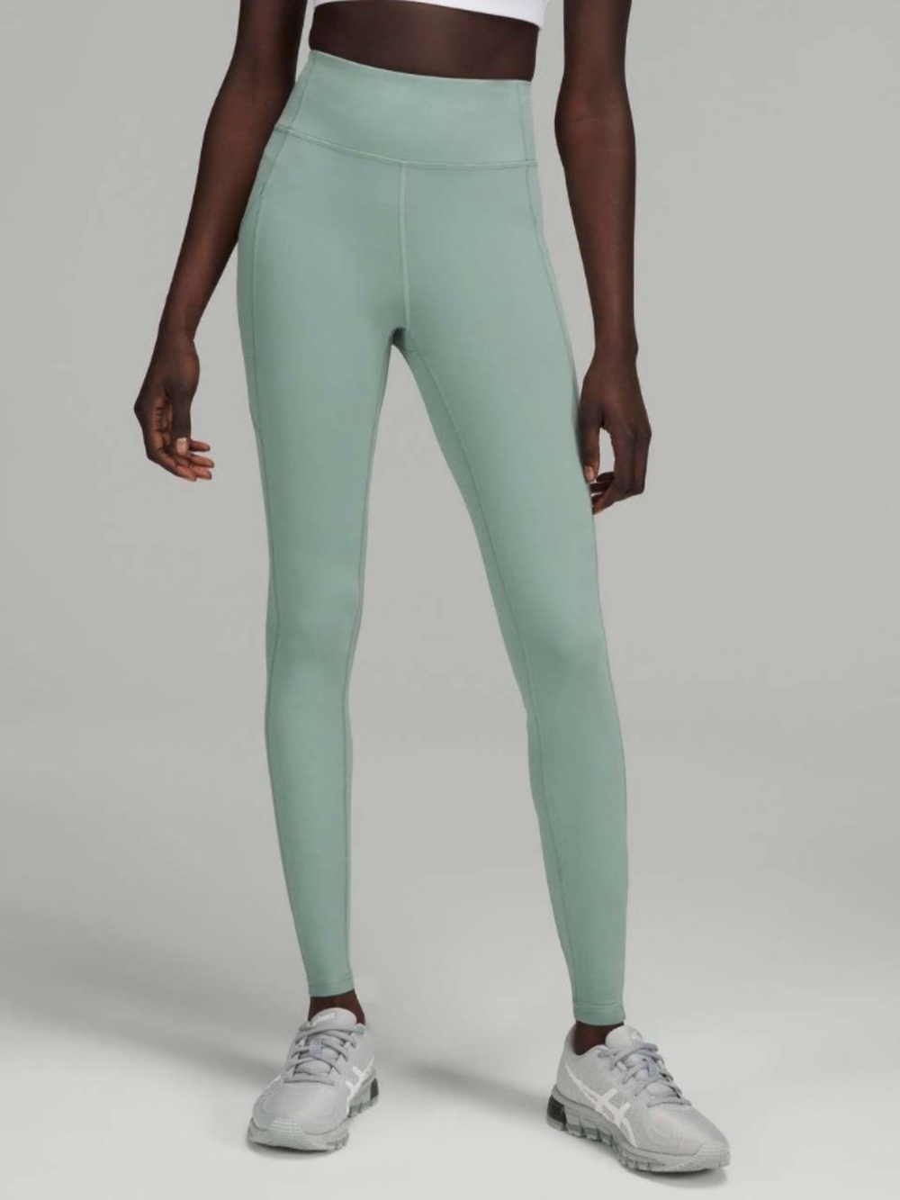 Lululemon Invigorate High-Rise Tight Misty Glade Women’s 2 Pocket Leggings Green